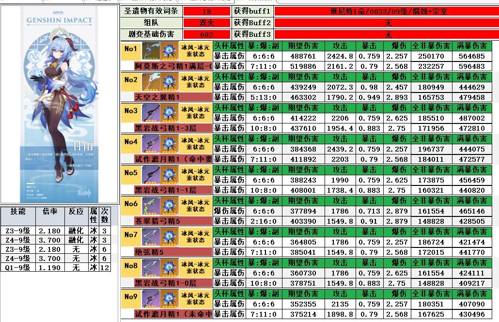 原神甘雨武器推荐(甘雨最佳武器选择攻略)