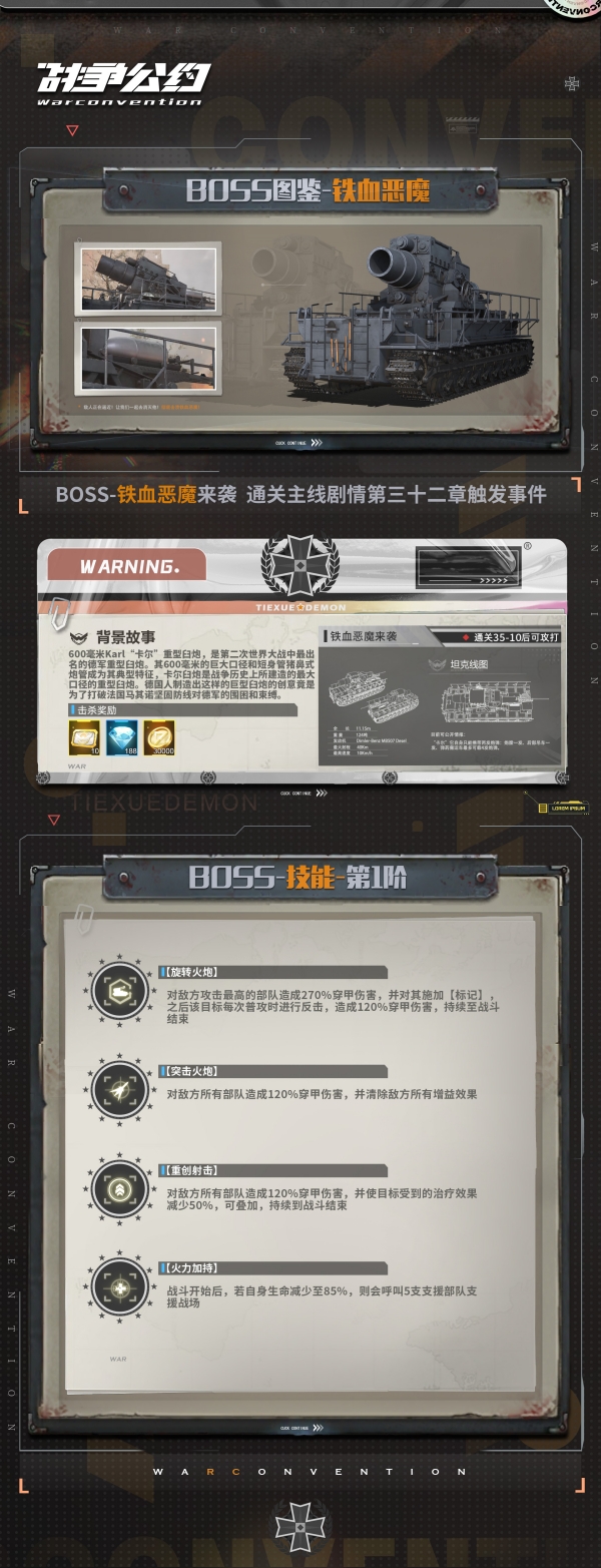 《战争公约》Boss图鉴：铁血恶魔