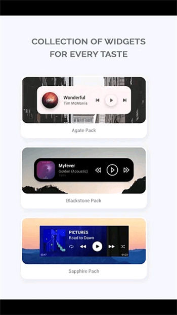 audio widget pack